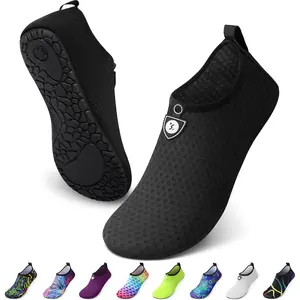 Breathable Quick Dry Water Shoes Aqua Socks Non Slip Barefoot Beach Pool Shoes Flexible Foldable Surf Kayak River Boat Yoga Sports Water Footwear for Men Women Adults Youth Kids