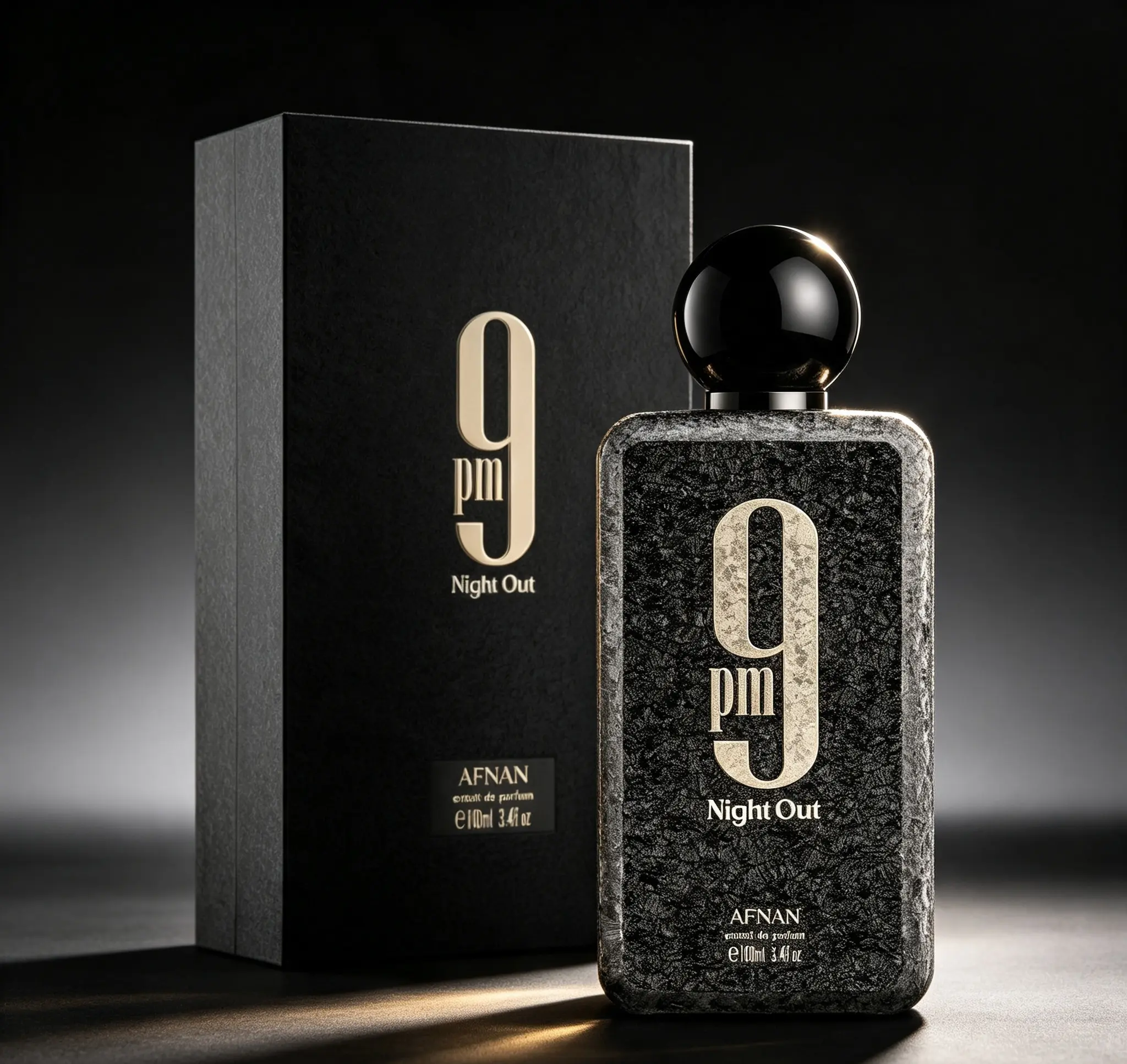 9 PM Night Out Unisex Extrait de Parfum, Long‑Lasting Rich Masculine & Feminine Fragrance for Evening Occasions, 3.4 Fl. Oz / 100ml