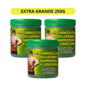 Arnica con Diclofenaco Naproxeno y Lidocaina 250g - Arnica Massage Balm - 250g | Soothing Full-Body Care 2 Pack 3 Pack 4 Pack