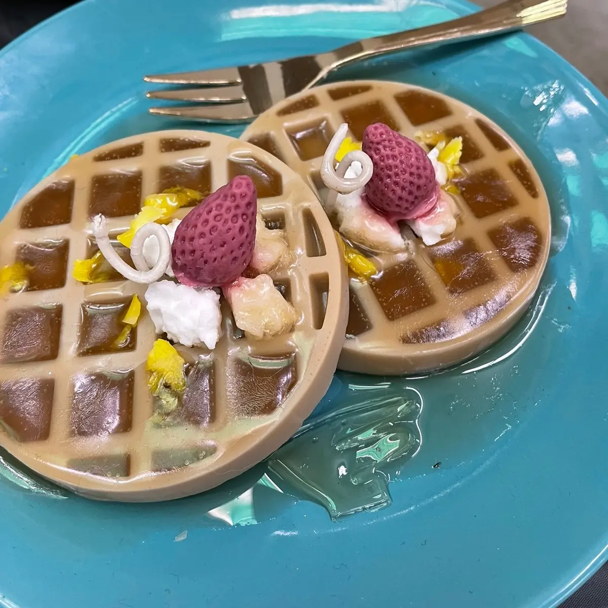 Strawberry waffle Candle