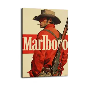 Marlboro Canvas Aesthetic For The Bedroom Wall Sitting Room Dormitory Wall Office Wall Poster Decorative Painting Canvas Wall