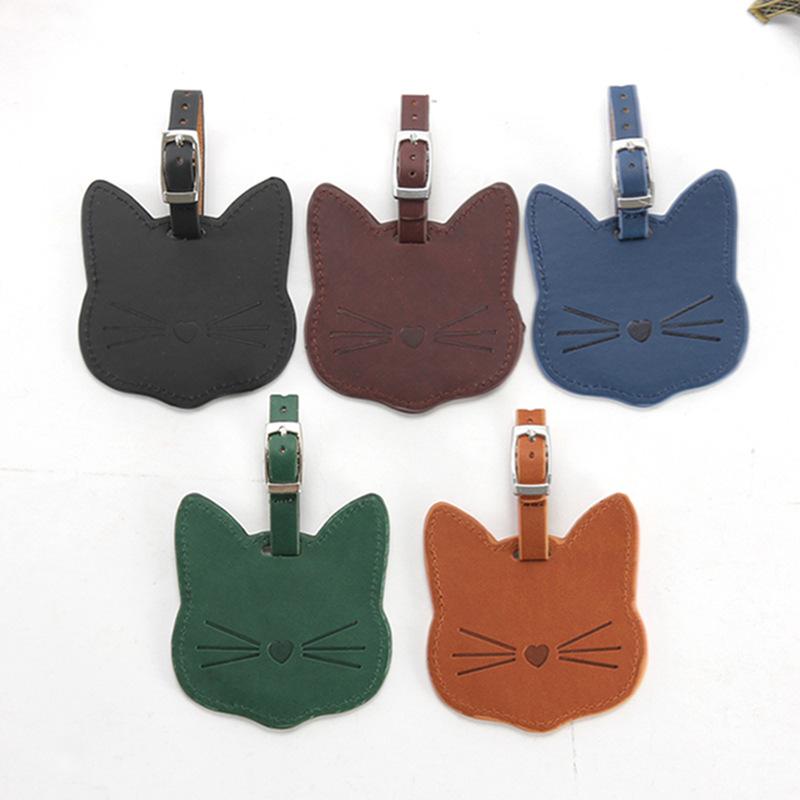 Creative Leather Luggage Tags Suitcase Hangtags
