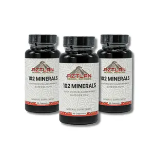 60 days 102 Minerals with Inulin Capsules – Complete Mineral Support & Digestive Health Supplement