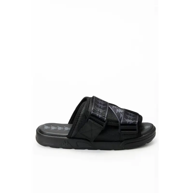 Kappa Men's Black 222 Brand Mitel1 Slide Sandals