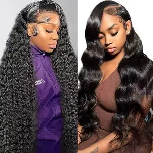 [Combo sale 30"&30"] buy 1 get 2 wig" 22Inch 13x4 Body Wave Hair Lace Front Wigs + 13x4 22Inch Body wave 4/27 Human Hair Hair Pre Plucked HD Transparent Lace Frontal Human Hair Wigs 180% Density