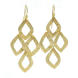 Cabo Iris Earring in Gold Foil
