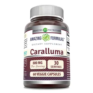 Amazing Formulas Caralluma Supplement | 800 Mg per Serving | 60 Veggie Capsules | Non-GMO | Gluten-Free | Made in USA
