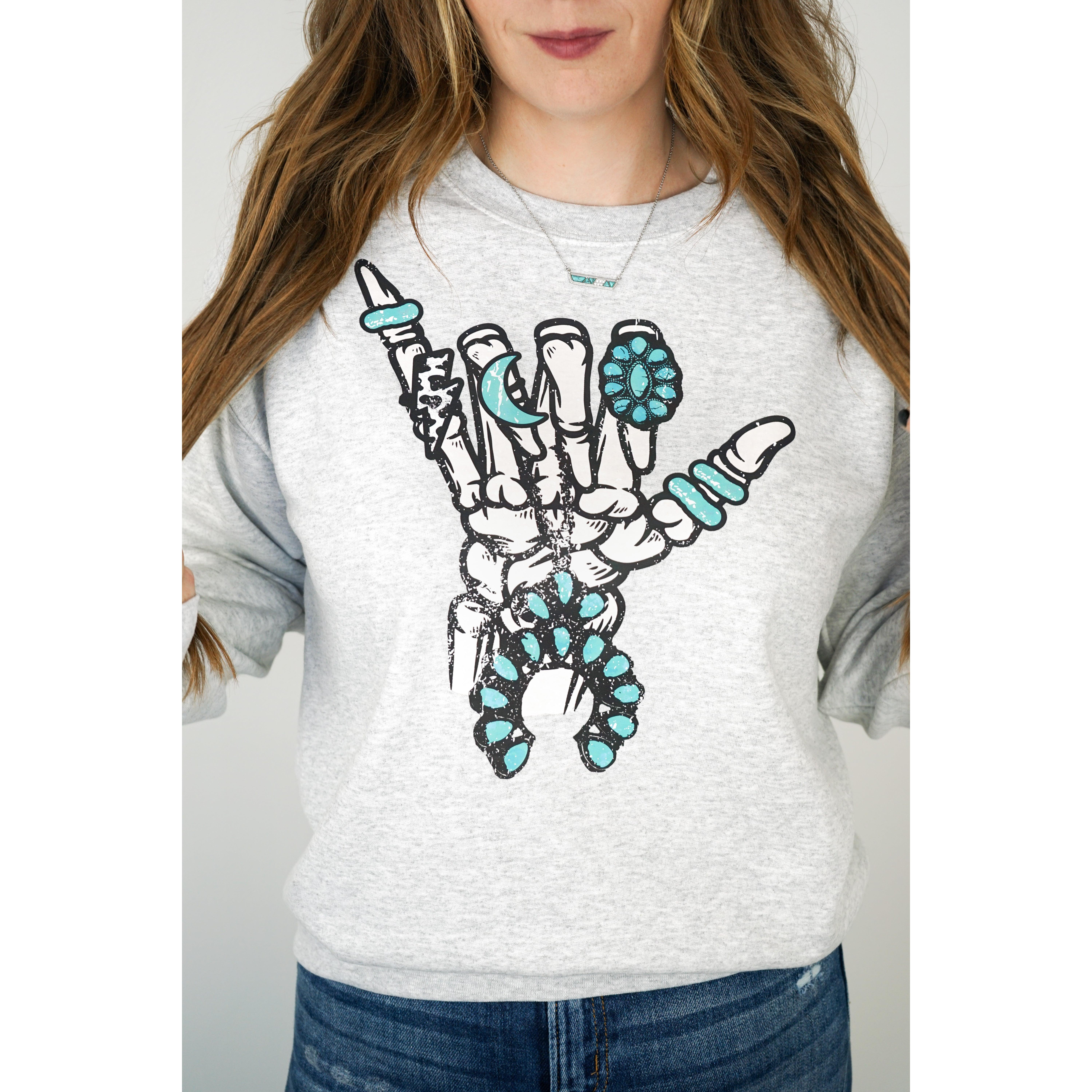 Rockin' Turquoise Crewneck Sweatshirt