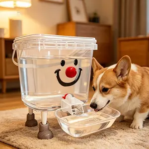 Pet Automatic Watering Machine, Cat Dog Water Dispenser, 3L/5L Large Capacity, No Electricity, Anti-Backflow, Adjustable Flow, Travel Essential