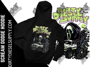 Dirty Diesel Supply Screamin 1st Gen Dodge Hoodie Sweatshirt Pullover Menswear