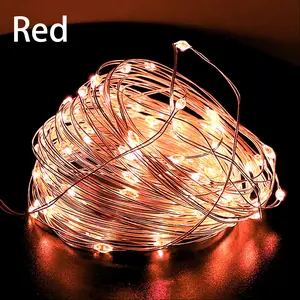 Battery Operated Copper Wire Fairy Lights for Wedding Centerpiece, Party and Christmas Decorations