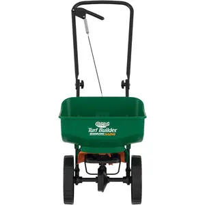 Turf Builder EdgeGuard Mini Broadcast Spreader - Spreader for Lawn Fertilizer, Weed &  Control, Grass Seed, and Ice Melt, Holds Up to 15,000 sq. ft. of Product