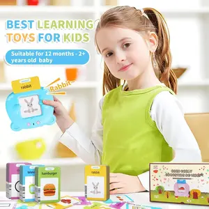 Kids Toddler Talking Flash Cards with 224 Sight Words - Montessori Educational Toys for Speech Therapy, Autism Sensory Needs - Learning Gifts for 2-5 Years Old Boys and Girls (Early Childhood Education Materials)