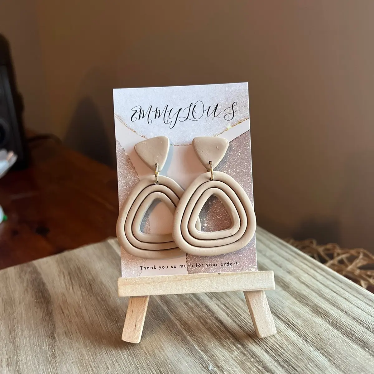 Polymer clay earrings