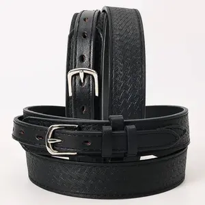 HILASON Western Genuine Leather Belt for Men Women Cowboy Cowgirl Handmade Unisex Full Grain Heavy Duty Tooled Jeans