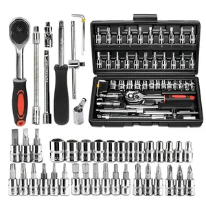 DIY Tool Set for Home - 46 in 1 General Household Repair Kit - Must Have for Furniture Assembly Wall Hanging