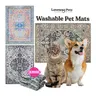 Lovewag Pets Washable Dog Pads - Eco-Friendly & Leak-Proof Design, Multi-Design Options: Sage Forest,  Marmalade Sunshine, Merlot Majesty, Rustic Terracotta, Bohemian Jewel, 36" x 48"& 28" x 41"(Pack of 2), Sage Forest 54" x 72"(Pack of 1)