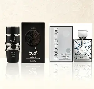 Premium Women Fragrance Set Armaf Club De Nuit Lattafa Asad Elixir Classic Elegant Daily Wear Scent EDP Spray