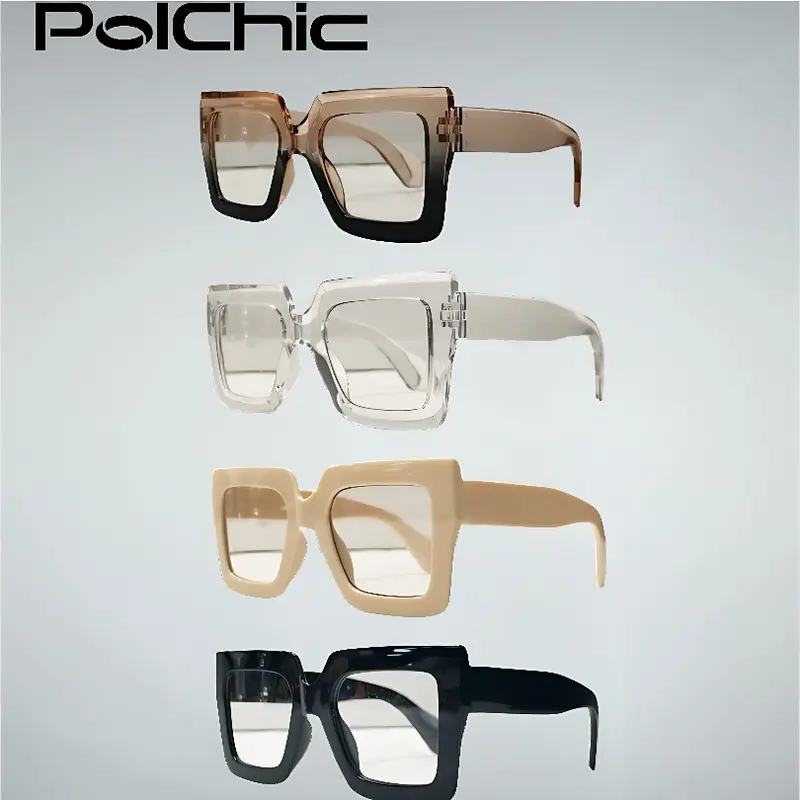 PolChic Turtle Lighter - Square Frame Sunglasses Design, 16x12x4cm, 0.023kg, Multiple Colors, Stylish Lightweight Lighter Accessory for Home Use