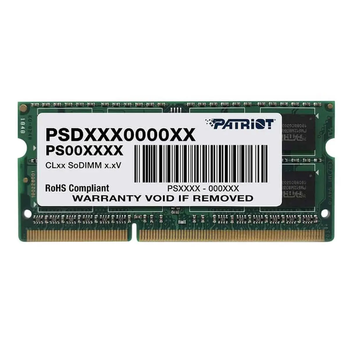 Patriot Signature Line DDR3L 8GB (1x8GB) 1600MHz CL11 So-DIMM Laptop Memory Module, CL11 Timing RAM for Notebook Upgrade
