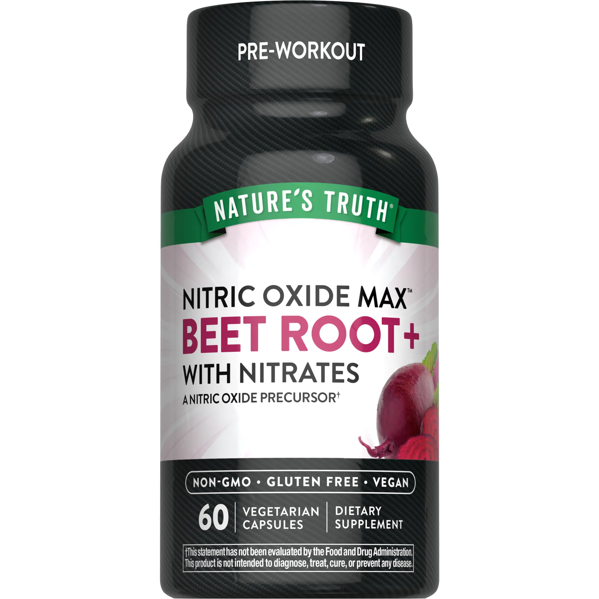 Nitric Oxide Max with Beet Root | Powerful Nitric Oxide Precursor Fuel Up Blend | 60 Capsules | for Men and Women