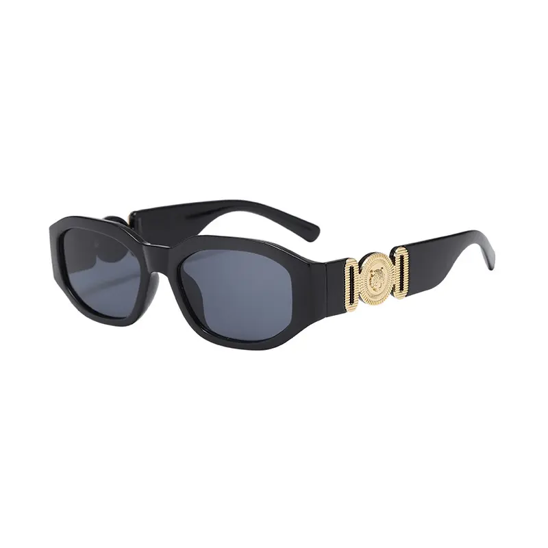 Vintage 90s Rectangle Sunglasses for Women and Men | Trendy Retro Style Small Narrow Sleek Frame Eyewear, Men's Sunglasses