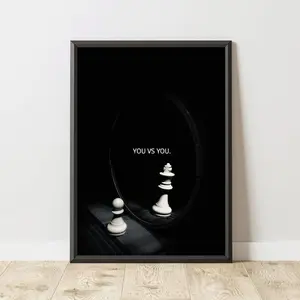 Motivational Poster,  Inspirational Quote Wall Art, Home Gym Decor, Office Decor, Entrepreneur Mind | Frameless Poster 5