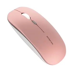 Uciefy Wireless Mouse, 2.4G Rechargeable Portable Silent Wireless Computer Mouse with USB Receiver and Type C Adapter