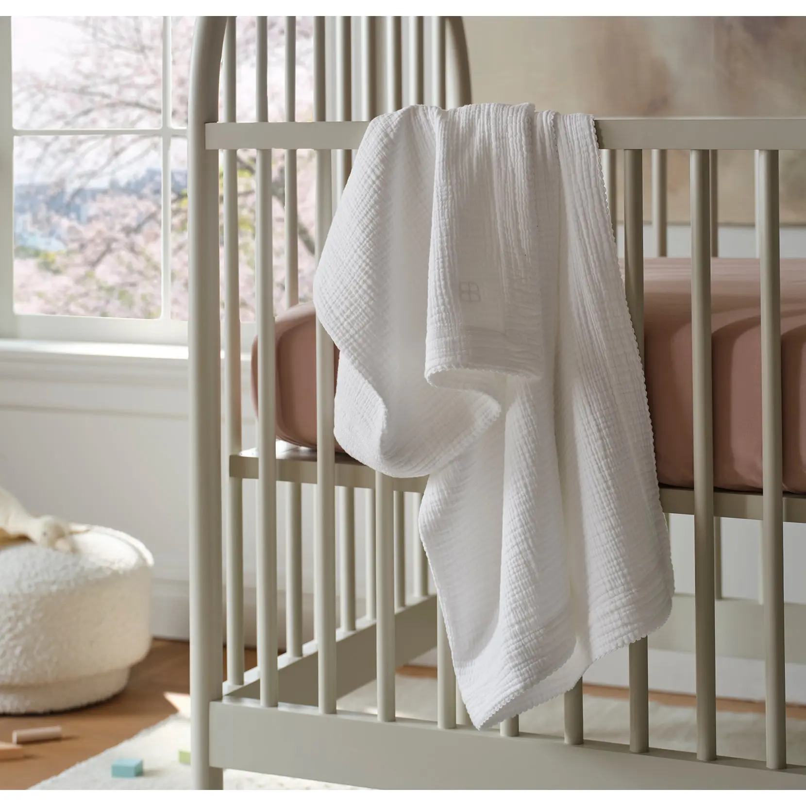 Organic Cotton Baby Blanket - Cloud-Like Cozy Bedding Supplies, Grows with Newborn, Blankets & Throws for Baby & Maternity Use