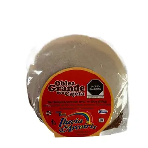Oblea Grande con Cajeta 5 piezas Wheats flour Wafers with Milk Candy / Obleas de Harina de Trigo con Cajeta