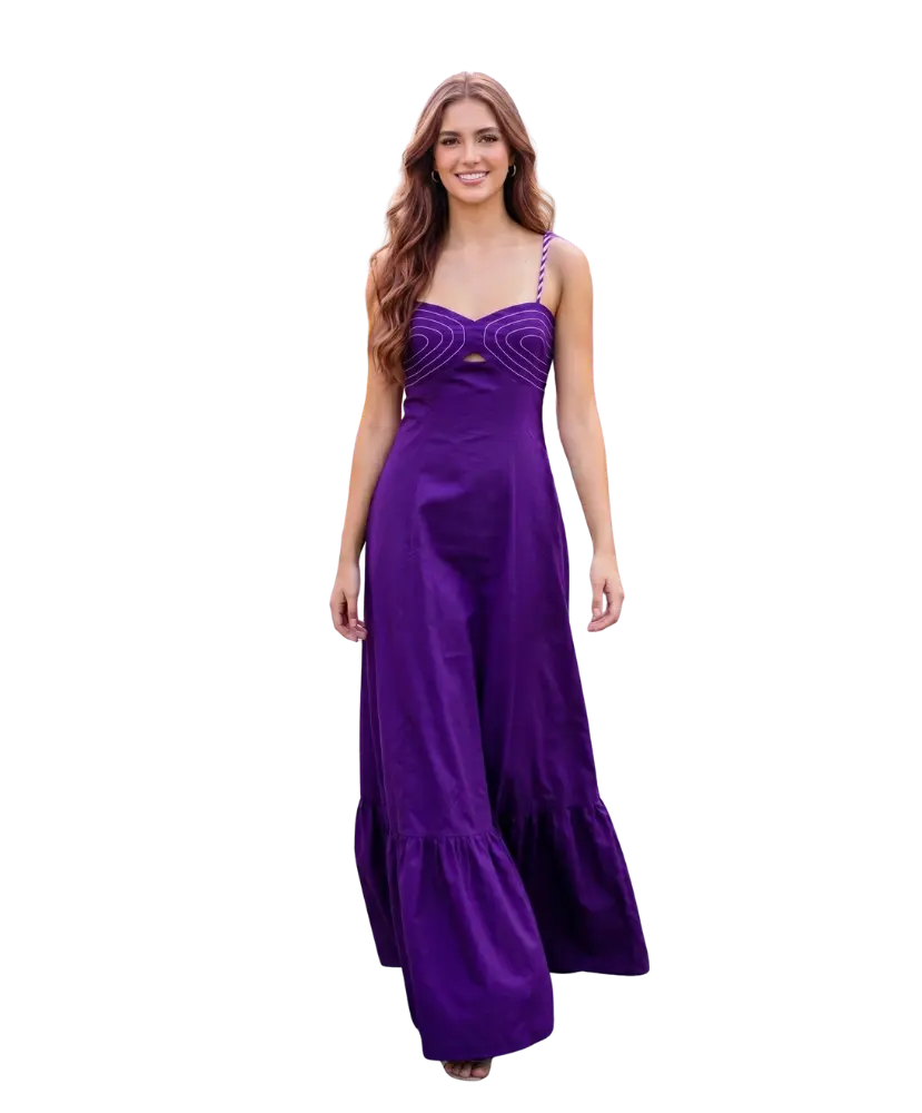 Bailey Braided Shoulder Maxi Dress