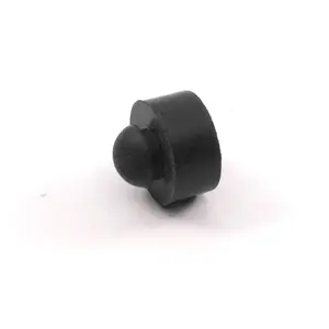 Push-In Rubber Bumper - Tight-Grip Stem Fits 1/4" Hole - Bumper is 1/2" Diameter 1/4" Height For Use in 1/16" Panel Thickness (12)