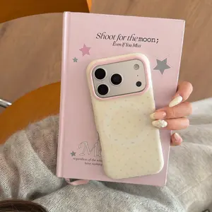 Macaron Color Dot Pattern Apple iPhone 17 Pro Max Case, Creative Fashion Magnetic Phone Cover Protection for iPhone 16 Pro Max & 15 Pro Max