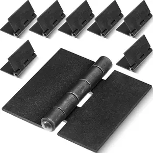 8 Pcs 3 Inches Heavy Duty Steel Weld Butt Hinges, Corrosion and Rust Resistant Long Lasting Trailer Gate Hinge for Heavy Gates Doors