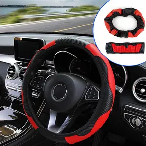 Fit 14.56-14.96 Inch Car Steering Wheel Cover,Wear-Resistant Durable,Comfortable Grip,Protects Against Cracks Moisture Dust,for Safe Driving and Car Interior Decoration Car Accessories Steeringwheelcover