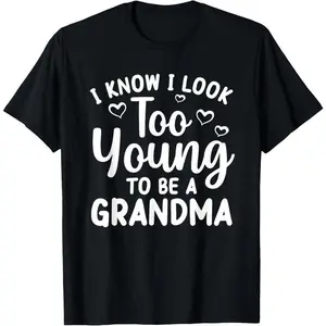Cotton(pure) Funny Grandma To Be Art For Grandmother Grammy Women Grandma T-Shirt