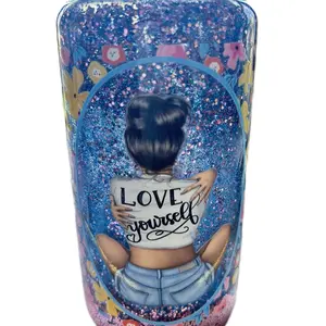 Love Yourself A Little More Custom Cup - Personalized Water Bottle - Drinkware