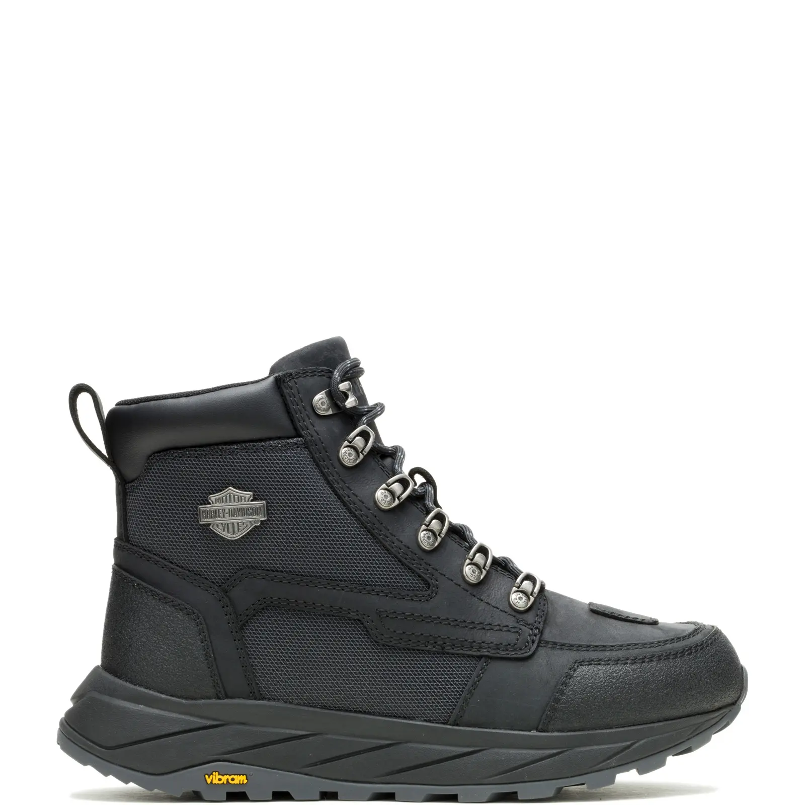 Harley-Davidson Greyford 4.75 Inch D96323 Mens Black Motorcycle Boots