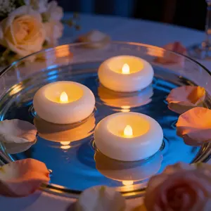 6/24 Pack Flameless Floating LED Lanterns, Waterproof Battery-Powered, Water-Activated Candles, Pool, Wedding, Bathroom, Easter Decor