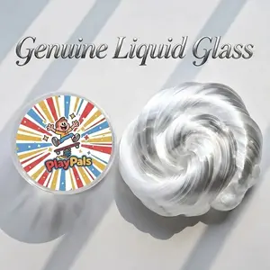 Liquid Glass Slime DIY Color Shiny Metallic Stretchable Non-Sticky Stress Relief Toy Available in 100g 300g 500g for Kids