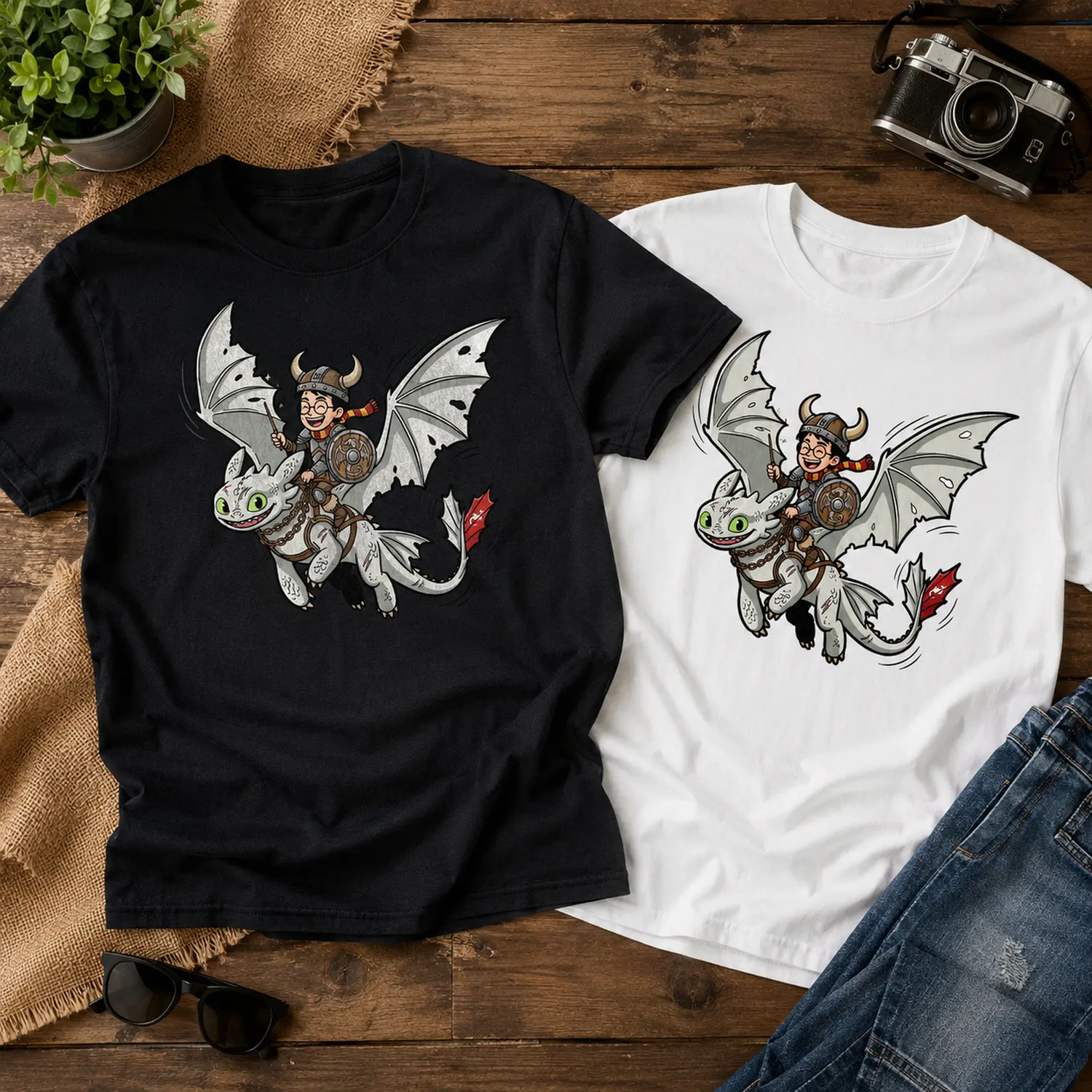 Toothless Wizard Dragon T-Shirt, Magical Night Fury Graphic Tee, Fantasy Dragon Shirt, Wizard School Inspired Tee, Epic Theme Park Vacation Shirt, Cute Dragon Lover Gift, Unisex Gildan T-Shirt