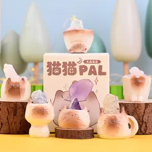 Cute Cat Pal Crystal Blind Box Collectible Figurines
