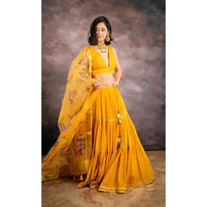Ada Yellow Lehenga Choli Set