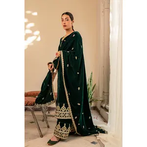 Velvet Shawl-Moongia-Ready to wear