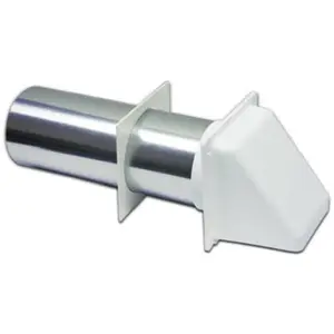 222WS 3 in. White Dryer Hood Vent