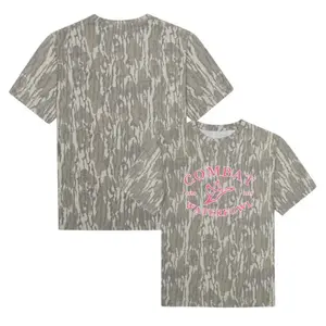 Mossy Oak Combat Waterfowl Pinky Tee, Vintage Bottomland Camo Hunting Tee, Outdoor Short Sleeve Shirt, Hunting 3D Tee, Gift For Him, Gift For Dad