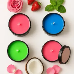 Aromatherapy Set of 4oz Candles with Coconut Scent & Various Nature Smells Long Lasting Decorative Candles for Home or Office Enhance Your Space with Unforgettable Fragrances Healthcare Solution Essential Therapeutic Wellness Treatment Fitness Healthy