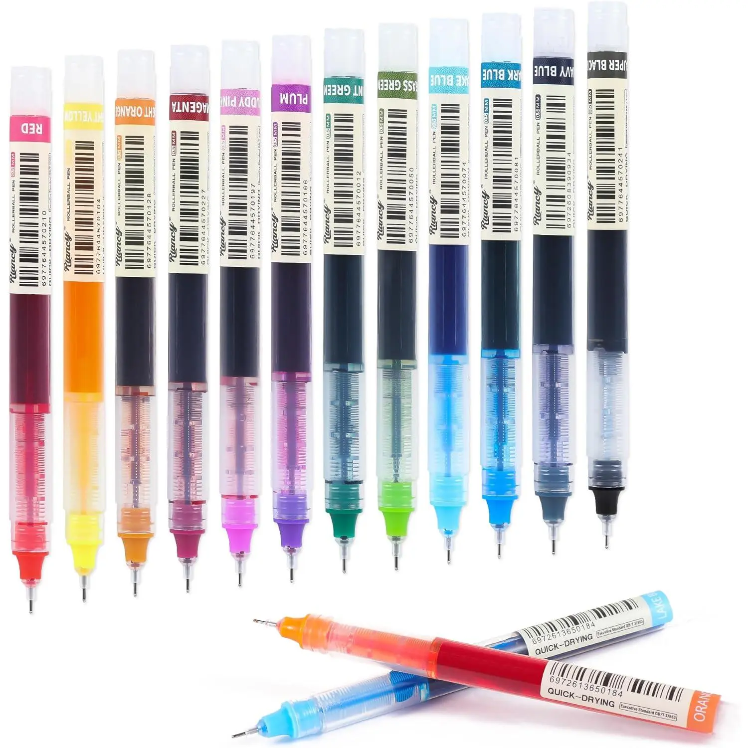 0.5 mm Colored Fine Point Smooth Writing Gel Ink Pens 12 count Coloring Liquid Rollerball Art Felt Tip Micron Pens For Note Taking Journaling Drawing Writing  to School Office Supplies