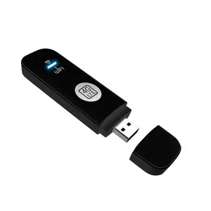 Portable 4G USB WiFi hotspot,mini travel router,150Mbps,No Battery,Works in 100+ Countries ,Supports 10 Devices,Instant Connect,Plug & Play ,high speed 4G data, Unlocked Portable Car WiFi Adapter for Desktop PC Notebook TV Black Wireless Dongle Device