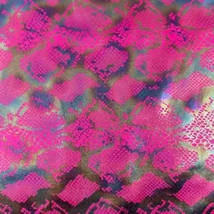 Spandex Palace Elite Anaconda Foil Dressmaking Fabric - 4-Way High-Glow Stretch, Cosplay-Friendly, Illusion Effect, Sleek Finish